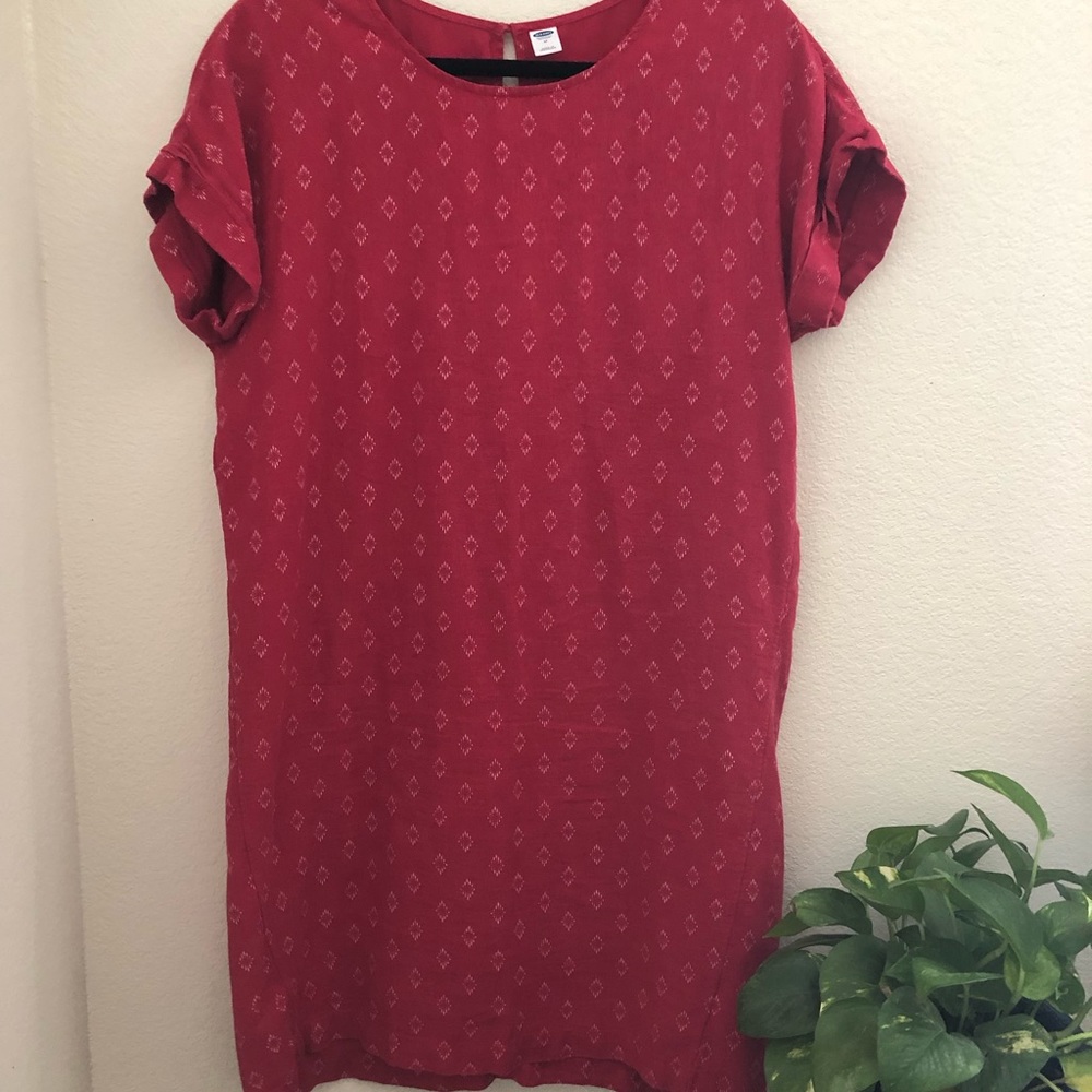 Old Navy Red Shift Dress